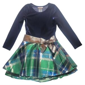 Bonnie Jean Drop Waist Holiday Dress Size 8